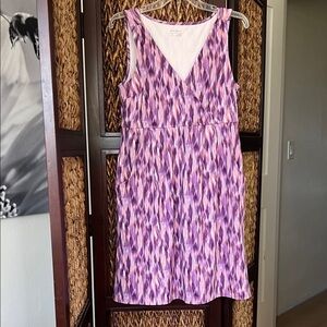 Eddie Bauer Pink and Purple Midi Sun Dress
Pockets too